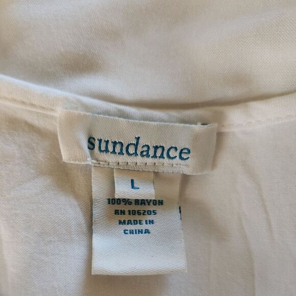 Sundance Eloquence Ruffle Front Blouse Size Large - Picture 5 of 6